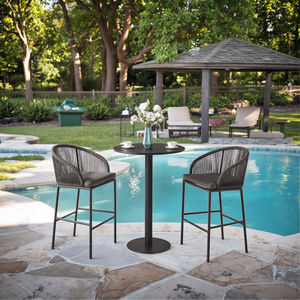 Mesa de <span class=keywords><strong>Bar</strong></span> de Metal de Estilo Moderno, Mesas Altas de Restaurante, Mesa de Jardín Impermeable - Product Image 3