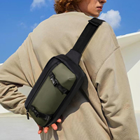 Maßgefertigte Wasserdichte und Verschleißfeste Nylon Große Multifunktionale Herren-Brusttasche