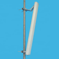 Antenne sectorielle directionnelle double 4G LTE H65V7 à 2300-2700 MHz, 2 x 18 dBi, polarisation 45° pour station de base et répéteur