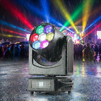 Luz Móvil LED RGBW para Exteriores, 7x60w, Zoom Beam Wash, Efecto Ojo de Abeja, IP65 Impermeable, para Eventos, Fiestas, Bodas, Discotecas, DJ, Club