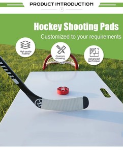 Tabla de entrenamiento de hockey sobre hielo para patinaje, señuelos sintéticos de ganso, tabla de PVC para ejercicio - Product Image 6
