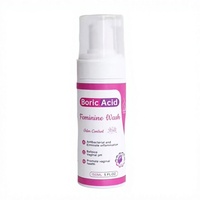 Nettoyant Moussant à l'Acide Borique pour Femmes, Soin Vaginal Antibactérien, Équilibrant le pH, Contrôle des Odeurs, 150ml