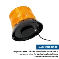 Neues orange farbenes LED-Leuchtfeuer 24-LED-Notblitzlicht-Kit mit Magnet fuß für Fahrzeuge und LKWs