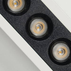 LOSO Alta calidad Oficina moderna Tienda Hotel Aluminio 10W 20W 30W Luz de rejilla LED lineal empotrada - Product Image 6