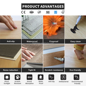 Focus sur les caractéristiques esthétiques (blanc uni) et acoustiques (liège) Revêtement de sol en plastique blanc avec support en liège Résistance au curling de 8mm d'épaisseur - Product Image 6