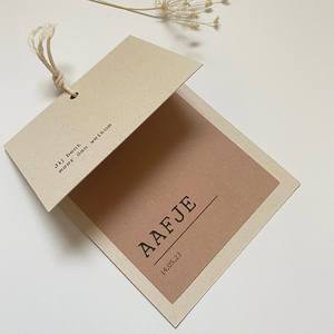 Custom High-Quality Hang <b>Tags</b>: Thick Paper or Fabric Labels with Printed Brand Name - Product Image 4