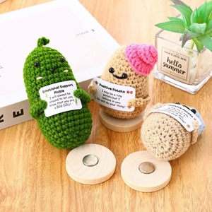 ของทำมือจากลัคกี้คู ตุ๊กตาถักโครเชต์น่ารัก ตุ๊กตาผักดองขนาดเล็ก ตุ๊กตาผักถักโครเชต์เพื่อการบำบัดอารมณ์ - Product Image 6