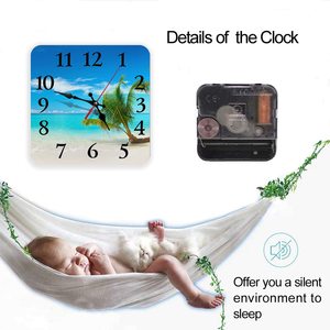 Kim loại hiện đại Hot người bán tường trang trí nội thất trang trí thăng hoa trống đồng hồ treo tường kính khung ảnh đồng hồ treo tường - Product Image 4