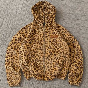 Nouvelle Arrivée 2026 – Sweat à Capuche Oversize Personnalisé au Design Original, Imprimé Léopard Intégral, Épaules Tombantes, Coupe Boxy, en Polaire pour Homme - Product Image 1