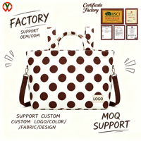 Sac fourre-tout élégant et personnalisé en usine, motifs chics, doux et résistant, sac à langer multifonctionnel pour maman avec sangle de fixation pour poussette