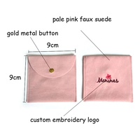 Nouveau produit tendance : mini pochette à bijoux, emballage personnalisé, logo brodé acceptable, luxe personnalisé