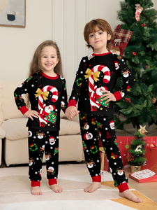 Loveda - Conjunto de Pijamas Navideños Familiares de Moda de Invierno al por Mayor, Ropa de Dormir Suave para Padres e Hijos, Camiseta de Manga Larga y Pantalones - Product Image 3
