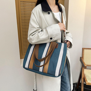 <span class=keywords><strong>Sac</strong></span> en toile personnalisable, nouveau <span class=keywords><strong>sac</strong></span> fourre-tout en toile tendance, <span class=keywords><strong>sac</strong></span> à main décontracté en toile <span class=keywords><strong>de</strong></span> coton rayé pour <span class=keywords><strong>femme</strong></span>, <span class=keywords><strong>sac</strong></span> bandoulière - Product Image 3