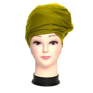 Designer Head Wraps Turban Knit Headwraps Urban Hair Scarf Solid Color Long Breathable Head Band Tie Towel For Women