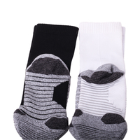 Chaussettes de sport épaisses respirantes et colorées pour hommes et jeunes, avec logo sur le dessous, idéales pour la course et le basketball