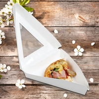 Papier Kraft brun matériel Triangle Sandwich sortir boîte boîte de papier gâteau de qualité alimentaire
