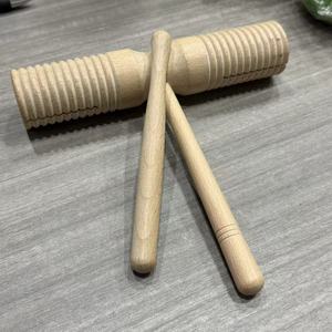 <span class=keywords><strong>Instrumento</strong></span> de Percusión <span class=keywords><strong>Agogo</strong></span> de Madera al por Mayor, Bloque de Dos Tonos (Agudo y Grave) con Baqueta para Enseñanza Musical - Product Image 3