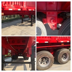 Remolque de Carga de Pared Lateral Abatible de 3 Ejes de Servicio Pesado, Fabricado en China - Product Image 5