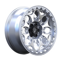 Jantes en aluminium sur mesure 5x150 6x139.7, finition argent, concaves profondes, pour véhicules tout-terrain et de tourisme
