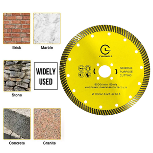 Oem công nghiệp 190 mét 7.5inch thiêu kết nitride ướt/khô cắt đĩa lưỡi kim cương <span class=keywords><strong>Turbo</strong></span> Lưỡi cưa cho đá cẩm thạch bê tông <span class=keywords><strong>Granite</strong></span> - Product Image 4