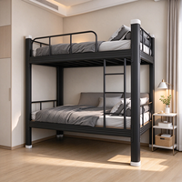 Lit superposé en acier démontable avec cadre métallique pour dortoirs et logements de travailleurs, personnalisation des couleurs OEM/ODM et fourniture en gros