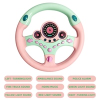 Samtoy jouet éducatif en plastique à piles pour bébé enfants jouet de conduite musicale électronique jouet de volant de voiture pour siège d'auto pour enfant