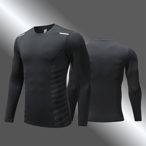 <strong>Compression</strong> <strong>Shirt</strong> Men Short Running T <strong>Shirt</strong> Gym Sports Top Quick Dry Breathable <strong>Black</strong> Fitness Tights Bodybuilding Clothing UA522 - Product Image 3