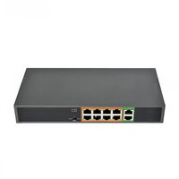 Switch PoE Gigabit de 8 Puertos, Industrial, No Administrado, Resistente al Agua, para Exteriores, 48v 1000mbps, para Cámaras CCTV Inalámbricas