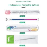 Pousse-cuticules professionnel en acier inoxydable à bord lisse VH, durable, pour manucure et pédicure, préparation des ongles, ensemble de réparation des ongles et des pieds pour bébés