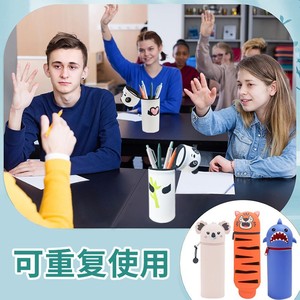 Nuovo Astuccio in Silicone Impermeabile 2026 all'Ingrosso con Ventosa, Simpatico Portaoggetti Multifunzionale per Materiale Scolastico da Ragazza - Product Image 3