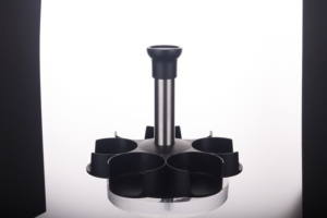 Organizador de Especias Giratorio de Vidrio de un Solo Nivel con 6 Frascos, Moderno, para Cocina, Fabricado en China por un Fabricante Profesional, Venta al Por Mayor - Product Image 2