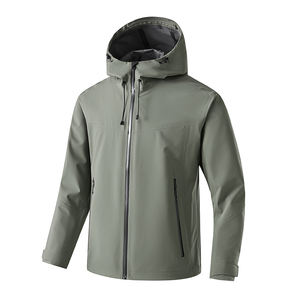 Chaqueta Casual con Capucha para Todo Clima, Cortavientos e Impermeable, con Cierre de Cremallera, para Primavera y Otoño, Abrigo Largo para Montañismo - Product Image 5