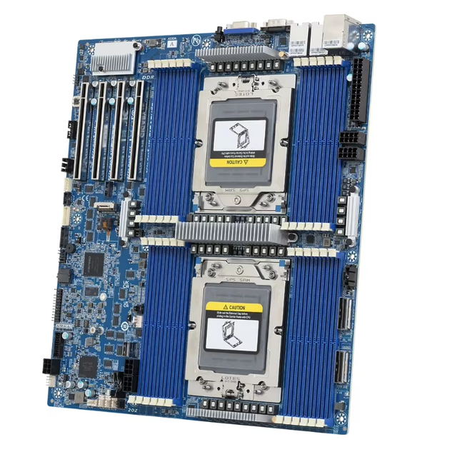 MZ73-LM0 Motherboard LGA 6096 SP5 Support Dual EPYC 9004 / 9005 24*DDR5 DIMMs PCIe Gen5 12-Channel Memory Per Processor