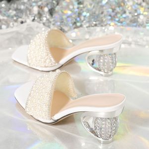 Zapatos de Mujer - Scarpins de Diseño, Sandalias con Punta Cuadrada Abierta, Tacones Sexys para Mujer - Product Image 5