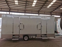 Salle de bain préfabriquée portable Toilettes mobiles Cabine de douche Style de conception chinois pour les parcs en plein air Prix bas