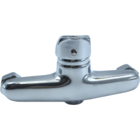 Ensemble de robinetterie de bain et de douche de style moderne avec finition chromée, corps en zinc chromé pour usage hôtelier