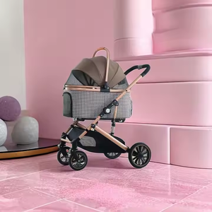 Passeggino <span class=keywords><strong>per</strong></span> animali domestici comodo trasportino da viaggio <span class=keywords><strong>per</strong></span> piccoli animali domestici <span class=keywords><strong>per</strong></span> piccoli piccoli <span class=keywords><strong>cani</strong></span> gatto pieghevole carrello con cestello portaoggetti <span class=keywords><strong>per</strong></span> animali domestici - Product Image 3