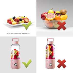 500ml recargable USB batidora eléctrica <span class=keywords><strong>Vitamer</strong></span> exprimidor taza portátil batido <span class=keywords><strong>licuadora</strong></span> con cuatro hojas - Product Image 5