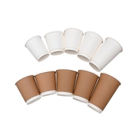 Gobelets en papier jetables blancs épais pour café de bureau, boissons chaudes commerciales, lait de soja, thé au lait