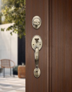 Roeasy phong cách hiện đại xi lanh đơn handleset đòn bẩy lối vào cửa xử lý khóa với <span class=keywords><strong>Antique</strong></span> Brass kết hợp khóa an toàn đầu tiên - Product Image 6