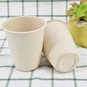 Vaso Desechable Biodegradable <span class=keywords><strong>de</strong></span> Bagazo <span class=keywords><strong>de</strong></span> <span class=keywords><strong>Caña</strong></span> <span class=keywords><strong>de</strong></span> Azúcar <span class=keywords><strong>de</strong></span> 8 oz, Sin Recubrimiento, para Bebidas Calientes, Diseño Floral, <span class=keywords><strong>Blanco</strong></span>/Natural - Product Image 2