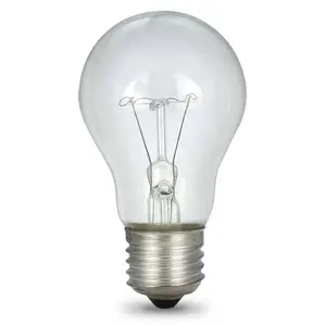 40w 60w 100w Standard Household A55 E27 B22 Base Crystal Clear Incandescent Rough Service Light Bulb INC-A55