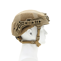 Casque tactique Wendy High Cut S-XL en PE et Aramide, options légères avec rails de fixation avant et panneaux auto-agrippants