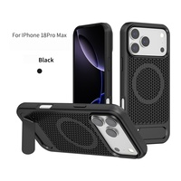 Coque magnétique pour iPhone 18 Pro Max avec dissipation thermique creuse et support invisible, protection intégrale, compatible avec les coques de téléphone iPhone