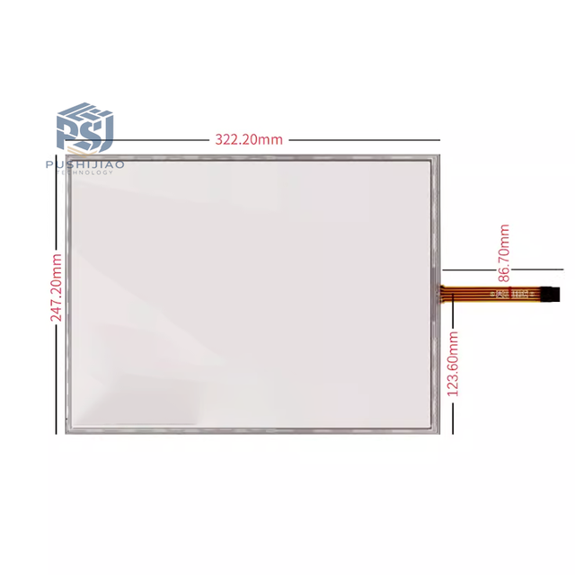 For 15 Inch Touch Screen 4 Draft Gigiziter Touchscreen or 5 Wire Resistive Touch ST151001 ST151008  ST151003 Screen