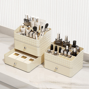 Cosmetic Storage <b>Box</b> With Drawers Desktop Organizer For <b>Makeup</b> Skincare Products Large Capacity Cream Lipstick Rack - Product Image 1