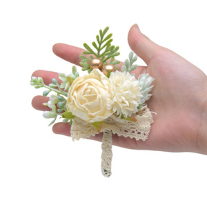 Grande corpetto completo ecologico da polso Set di fiori angelo eterno palla rosa crisantemo per forniture per feste promozionali - Product Image 1