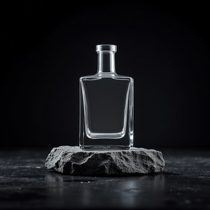 Tùy Chỉnh vuông Whisky chai thủy tinh nước giải khát rượu rum rượu Vodka nước trái cây có cồn với kính nắp - Product Image 2