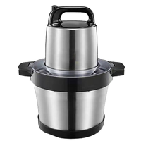 Robot culinaire électrique portable mini, lames en acier inoxydable à double étage, capacité de 5,1 à 6 L, hachoir à viande sans fil pour la cuisine domestique