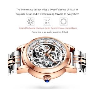 Vente en gros, Logo personnalisé de marque, Tourbillon à <span class=keywords><strong>remontage</strong></span> automatique <span class=keywords><strong>mécanique</strong></span> de luxe, cadran coquille lumineux femmes mode montres automatiques - Product Image 2